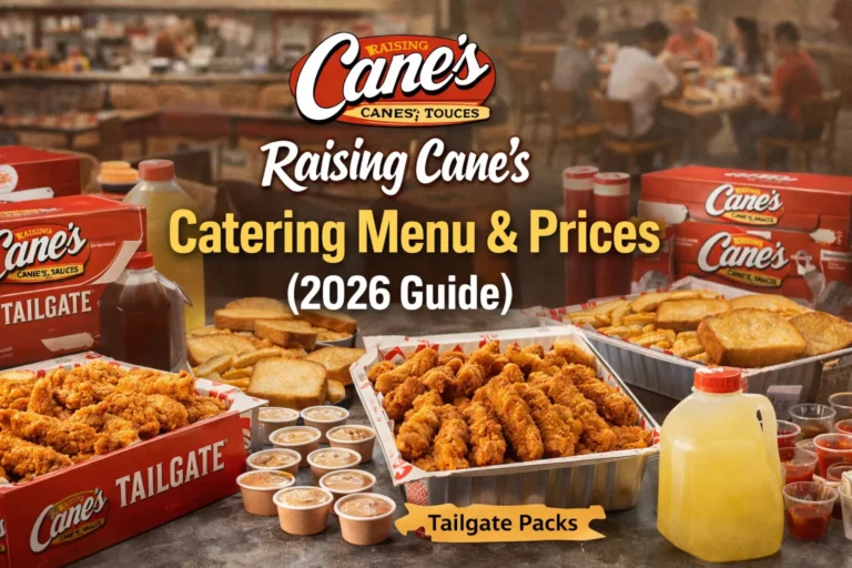 Raising Cane's Catering prices