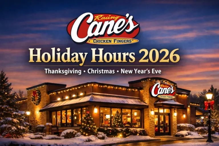 Raising Cane’s Holiday Hours
